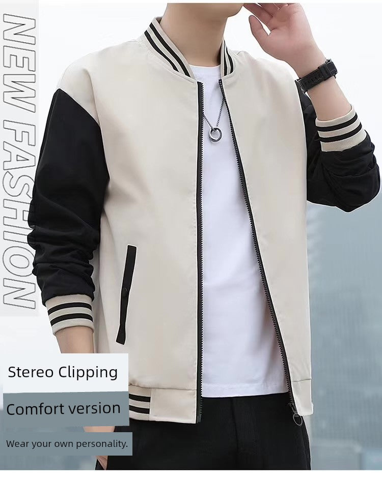 Men's Spring and Autumn Casual Fashion Brand New Arrival Jacket Men's Clothing Sports Autumn Clothing Tops Men Outwear