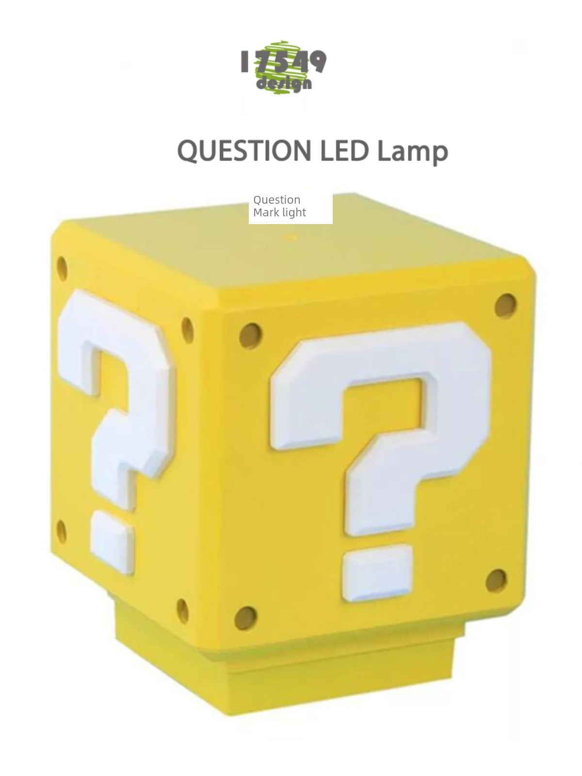 Creative Press Led Question Mark Sound Desk Lamp Charging Small Night Lamp Bricks Desktop Lamp Bedside Lamp Gift