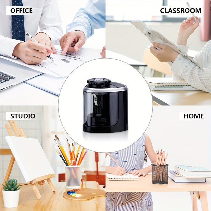 1pc Fast Sharpening Electric Pencil Sharpener-Portable & Safe Design-Efficient for 6-8mm Pencils-Perfect for Students & Office