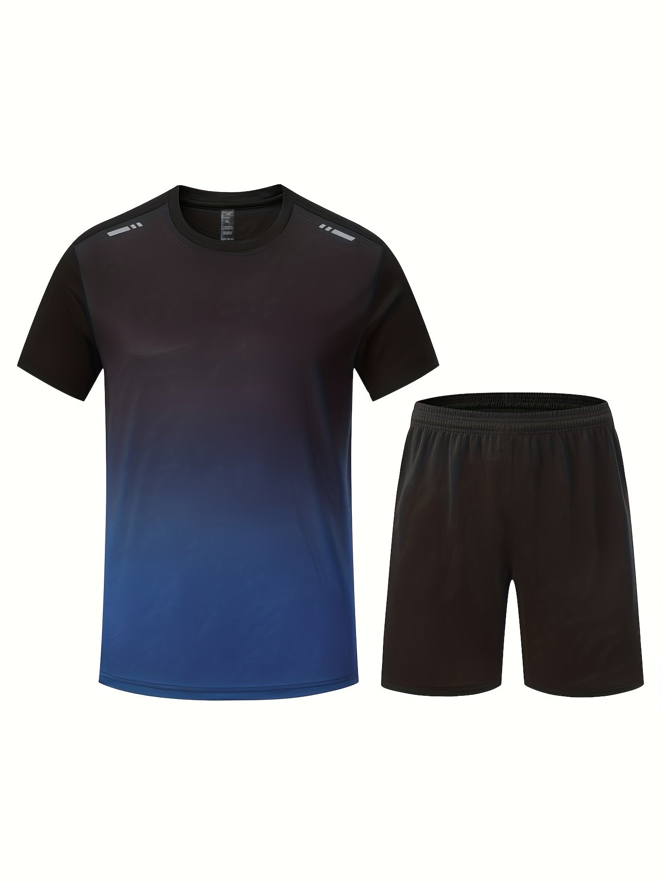 Six Piece Sports Suit Men's Running And Fitness Clothes Breathable Short Sleeved Ice Silky T-shirt Quick Drying Clothes Basketball Equipment Vest Summer Sports Gym Yoga Daily Wear Holiday Gifts