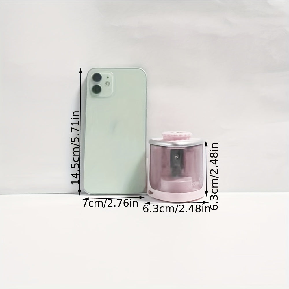1pc Fast Sharpening Electric Pencil Sharpener-Portable & Safe Design-Efficient for 6-8mm Pencils-Perfect for Students & Office