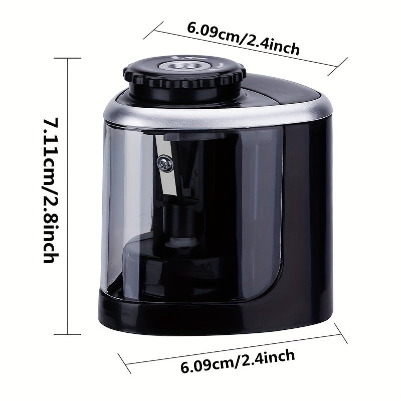 1pc Fast Sharpening Electric Pencil Sharpener-Portable & Safe Design-Efficient for 6-8mm Pencils-Perfect for Students & Office