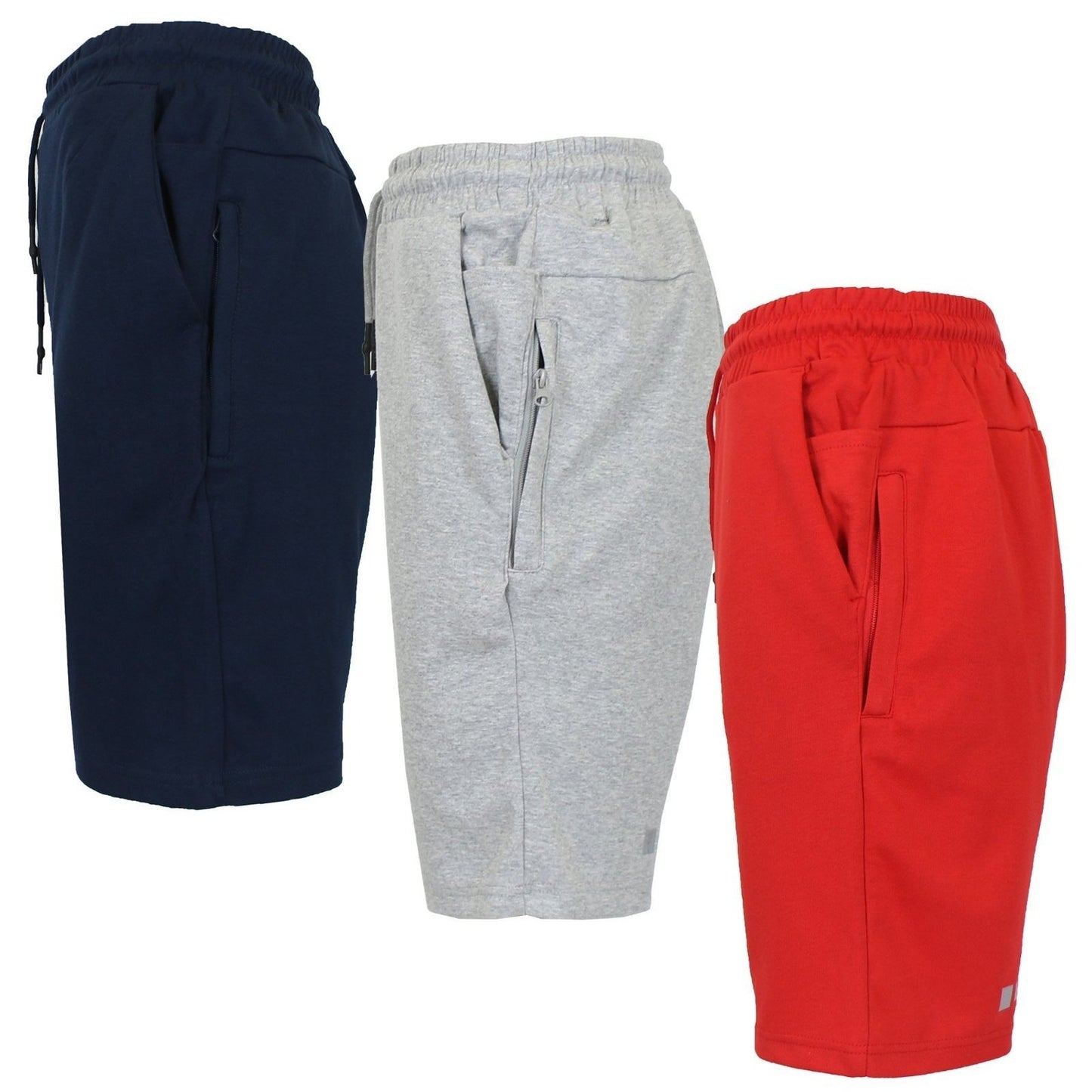 3-Pack Men's Tech Fleece Jogger Lounge Sweat Shorts (Sizes, S-2XL)
