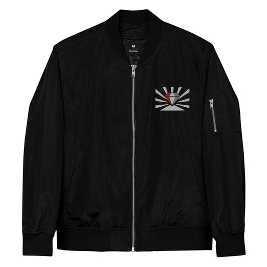 Diamond Embroidered Premium recycled bomber jacket