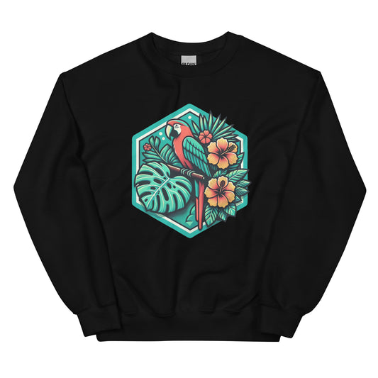 Shopijo’s Vibrant Parrot Unisex Sweatshirt