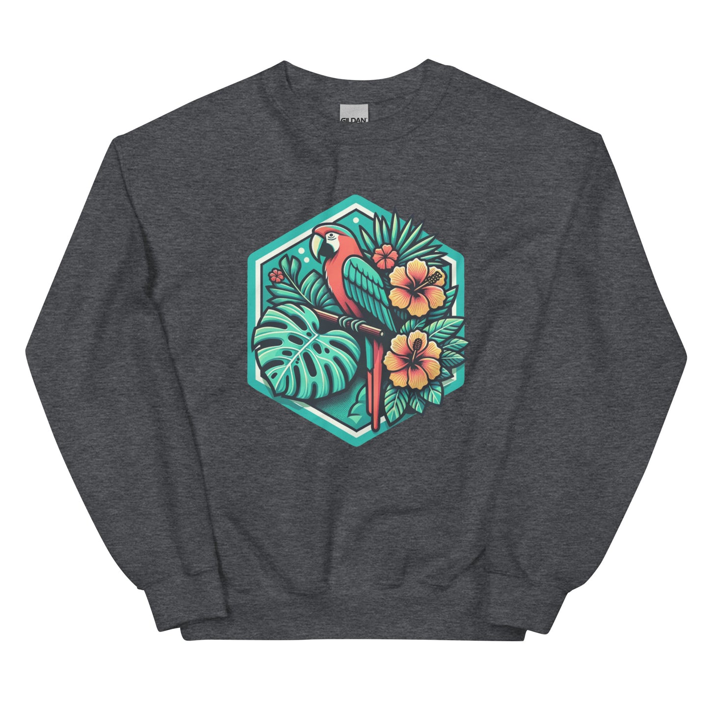 Shopijo’s Vibrant Parrot Unisex Sweatshirt