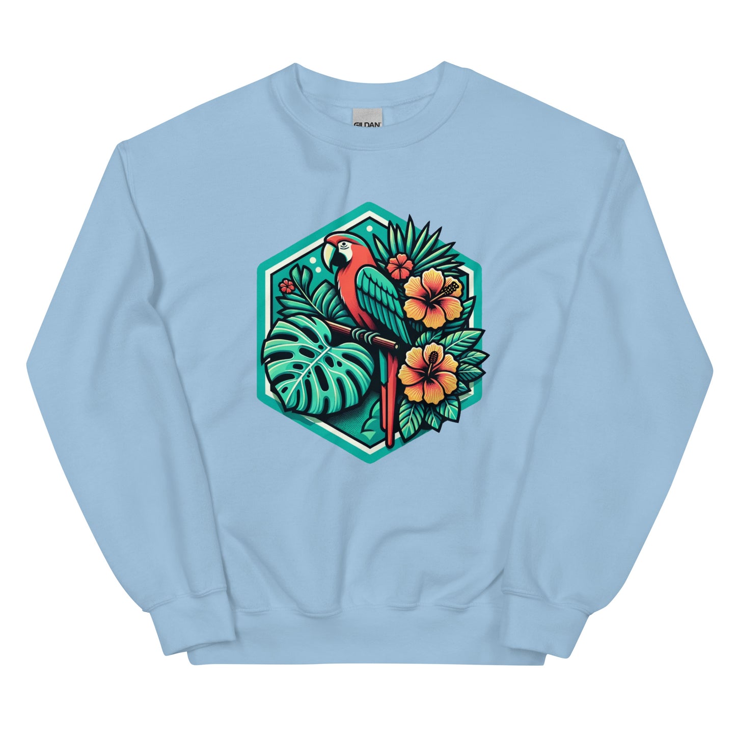 Shopijo’s Vibrant Parrot Unisex Sweatshirt