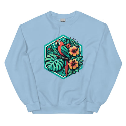 Shopijo’s Vibrant Parrot Unisex Sweatshirt
