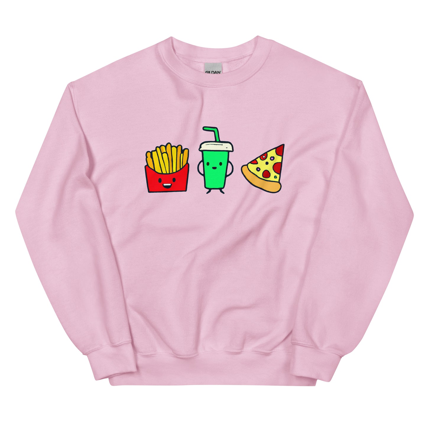 French Fries, Soda & Pizza Unisex Sweatshirt