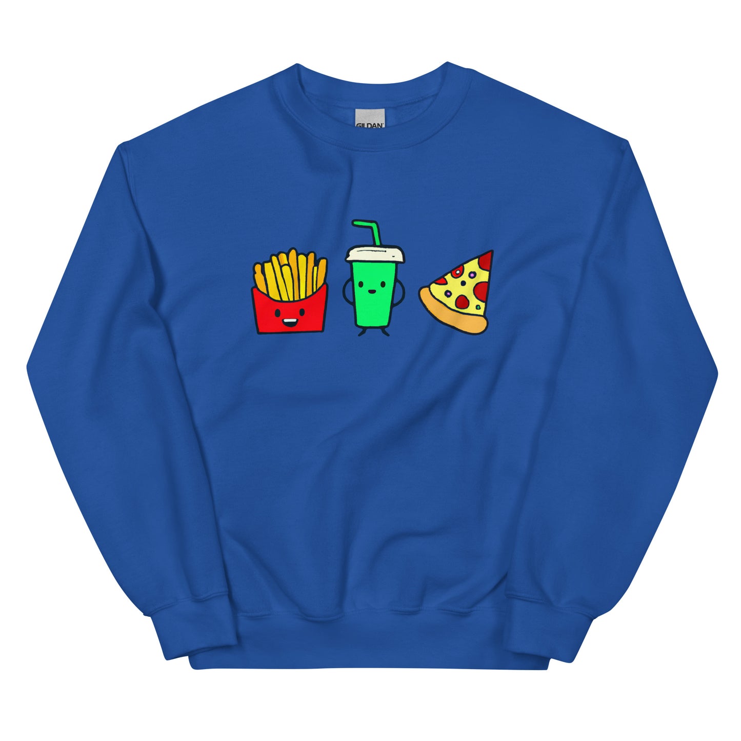 French Fries, Soda & Pizza Unisex Sweatshirt