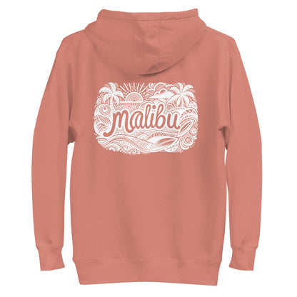 Malibu Beach Printed Unisex Hoodie Sweatshirt