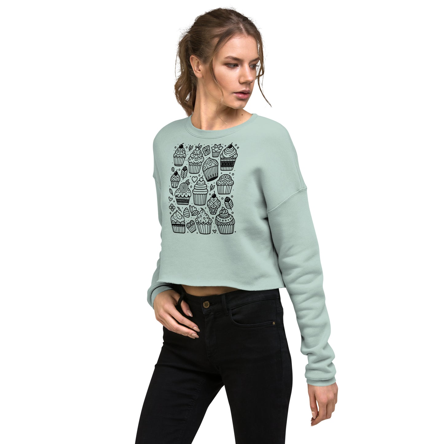 Cupcakes Crop Sweatshirt