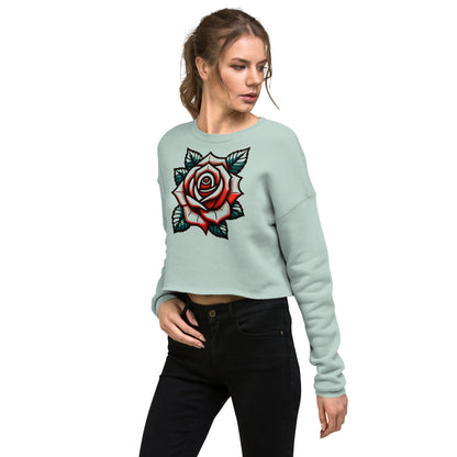 Rose Crop Sweatshirt