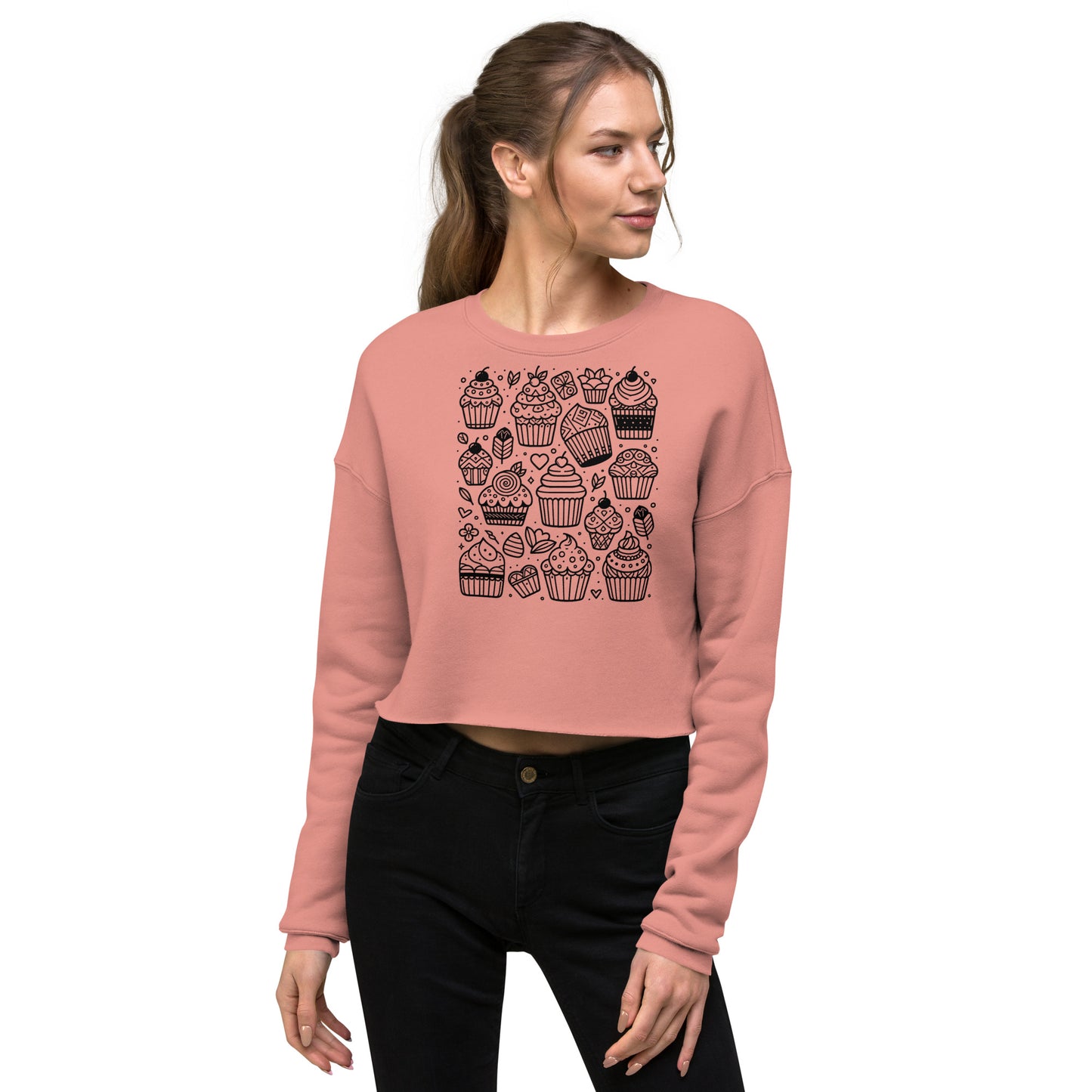 Cupcakes Crop Sweatshirt