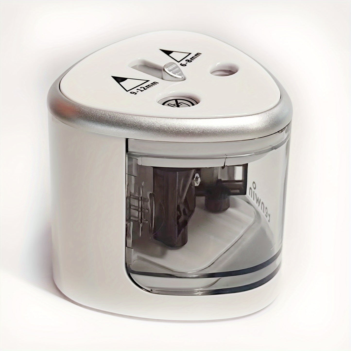 Powerful Dual-hole Semi-automatic Electric Pencil Sharpener - Thick And Thin For Students, Two-hole Pen Turner