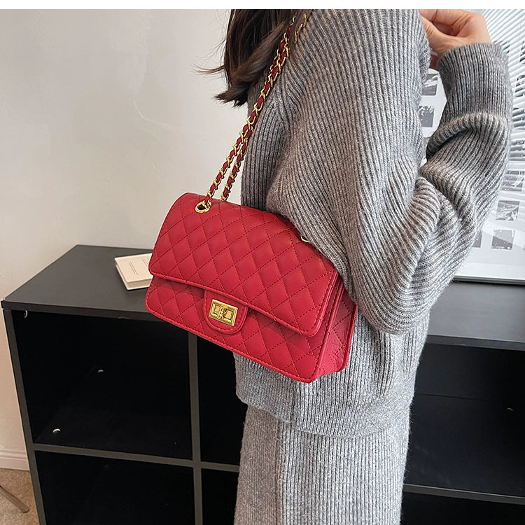 Quilted Embroidery Thread Autumn and Winter Popular Hot-Selling Product Chain Women's Bag