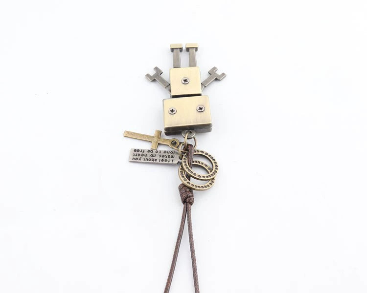 Movable Robot Men's and Women's Long TikTok Sweater Chain