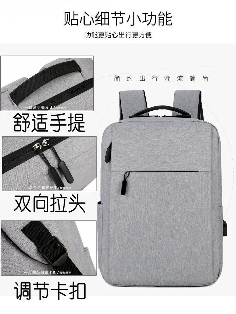 Men's 15.6-Inch Multi-Functional Business Computer Bag