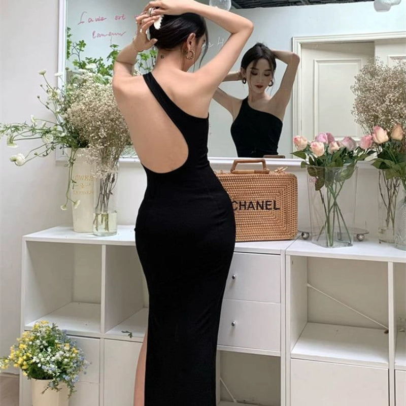 Women's Black Dress New Arrival Floor-Length Evening Dress