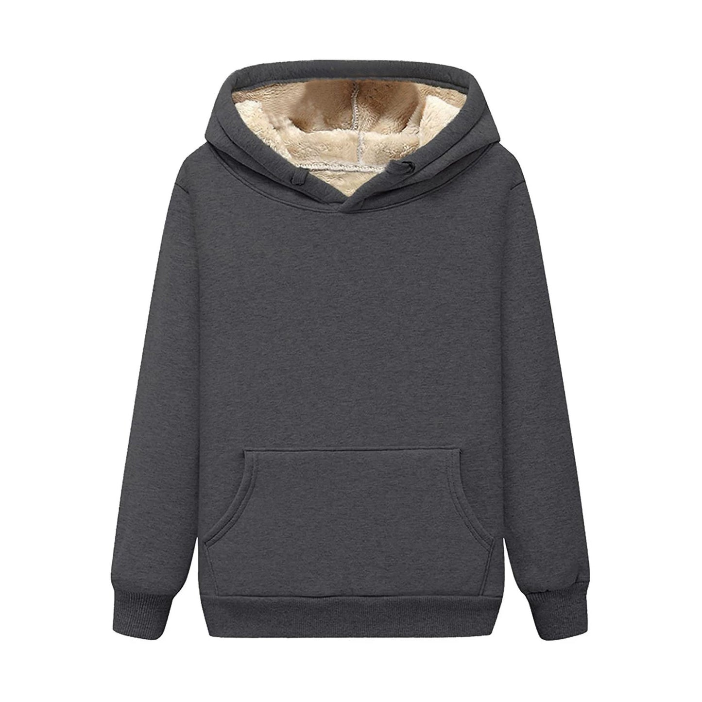 Thick Fleece Hooded Thickened Sweater