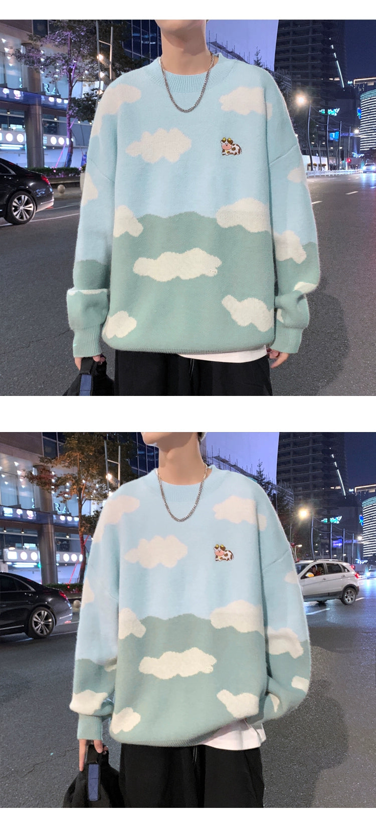 All-Match Minimalist Japanese Style Cloud Sweater