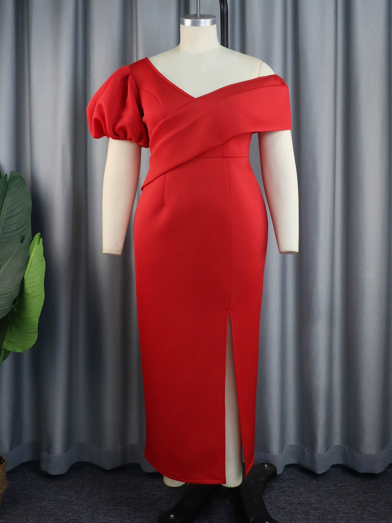 Big Size Dress For Women Red Dress Lady Party Dress