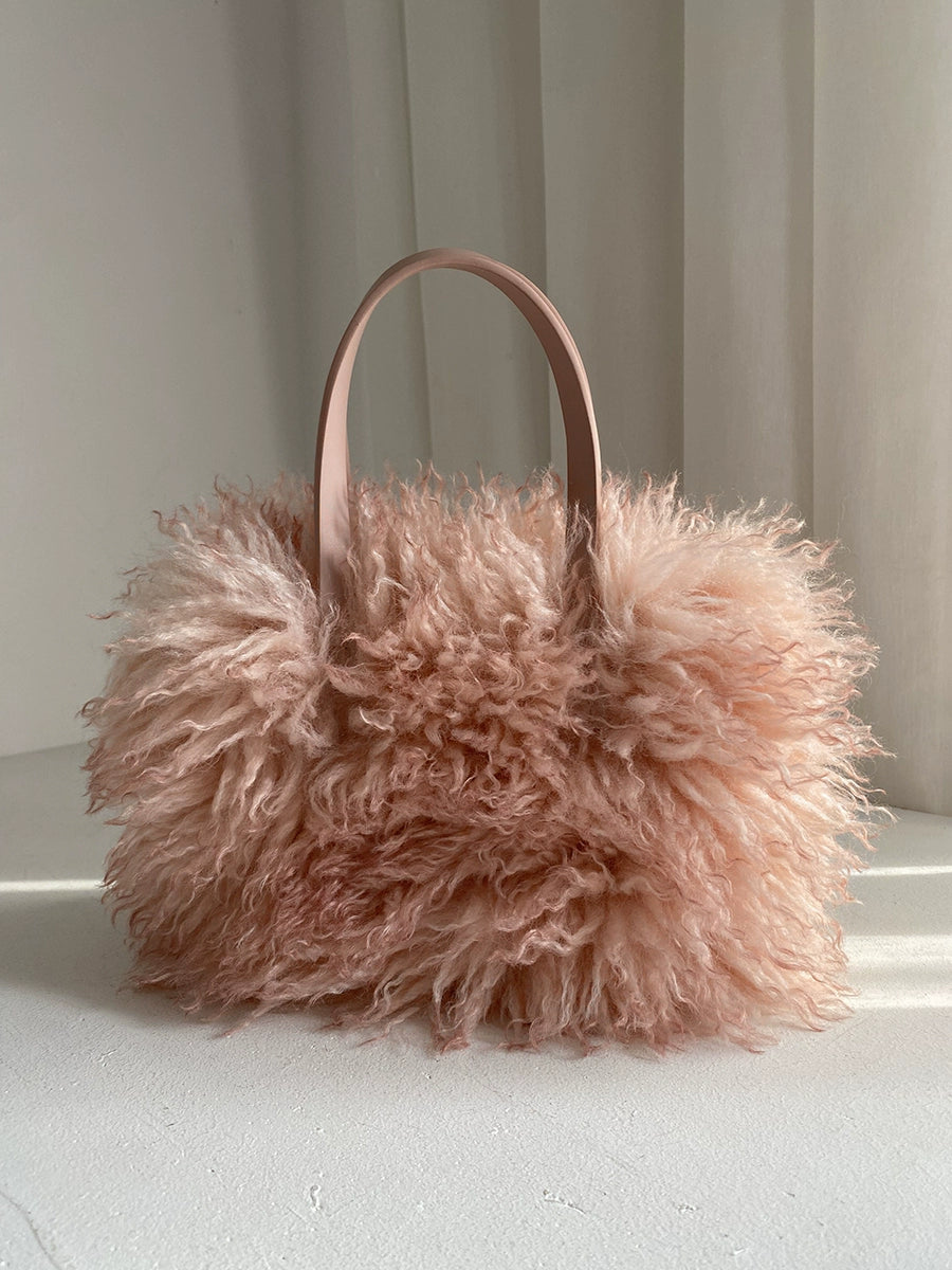 Gradient Color Internet Celebrity Fancy Autumn and Winter Soft Fur Bag