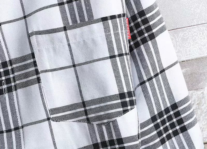 Plaid Trendy Casual Bottoming Shirt