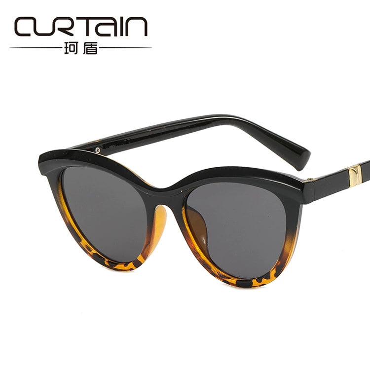 Cat Eye Sunglasses Eyebrows New Arrival Fashion Trendy Cross-Border Sunglasses Retro Personalized and Slim-Looking Sun Glasses Concave Shape