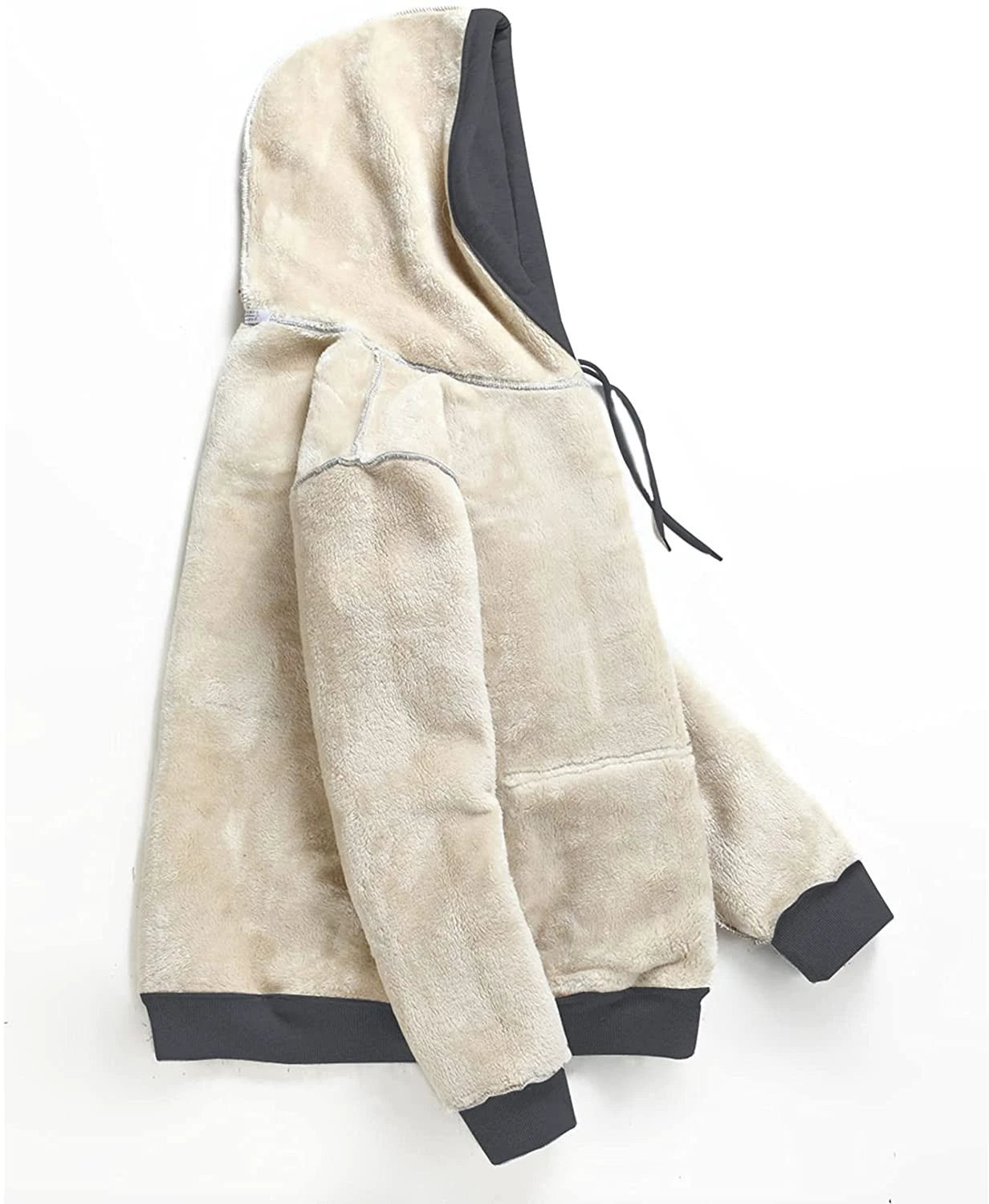 Thick Fleece Hooded Thickened Sweater