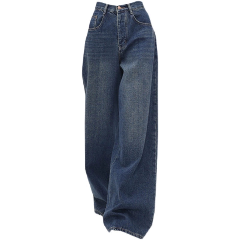 China Trendy Loose Wide Leg Straight Ins Denim