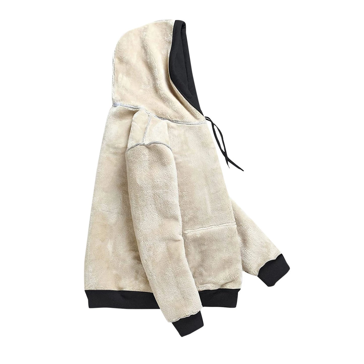 Thick Fleece Hooded Thickened Sweater