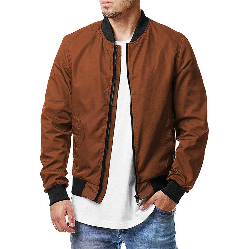 Men's Jacket with Zipper Outwear