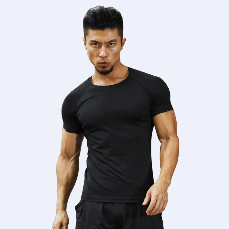 Men's Short-Sleeved High-Elastic Quick-Drying Football Training Bodysuit