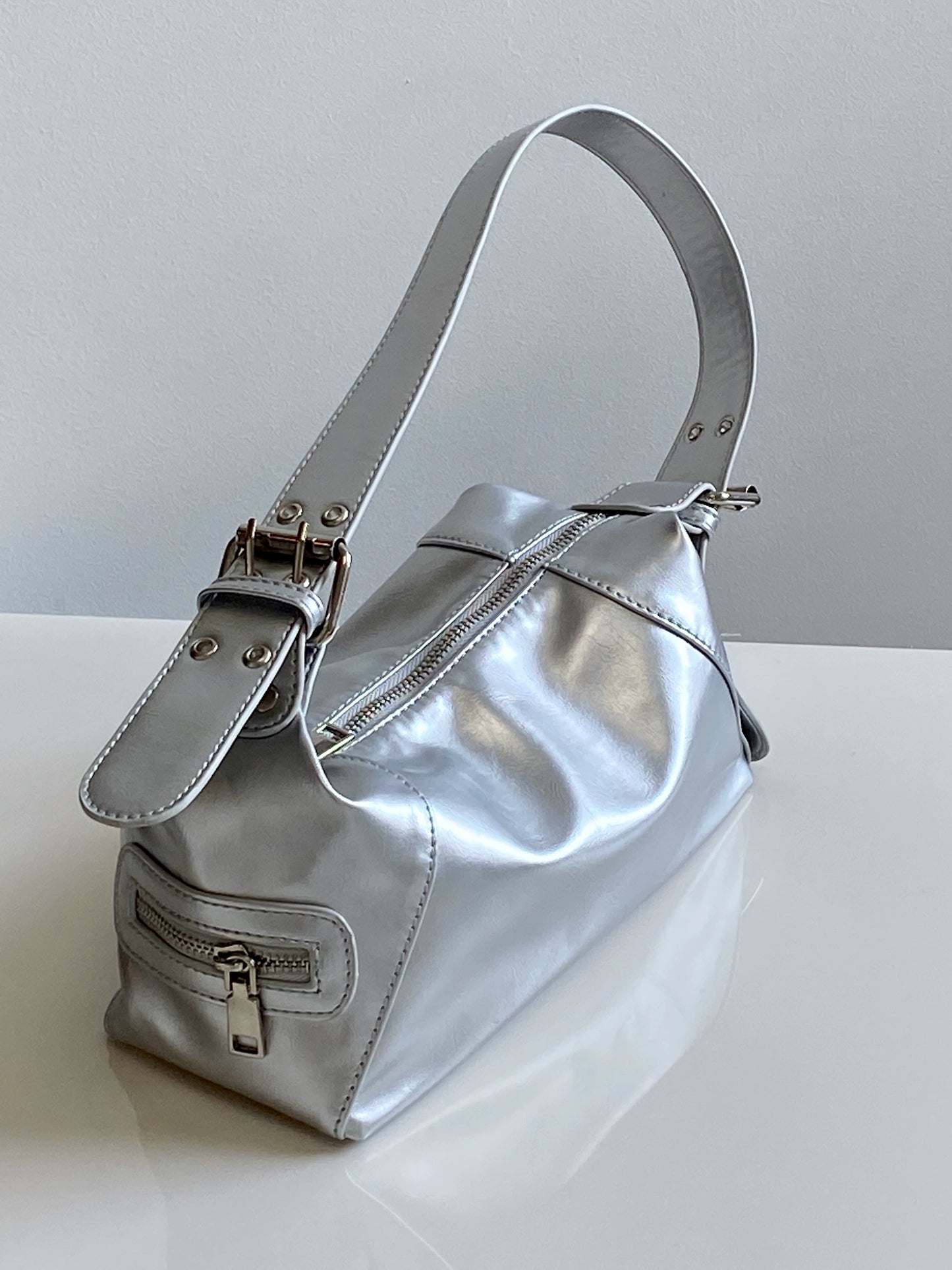 Deer Niche Style Spring/Summer Silver Fancy Women's Shoulder Bag