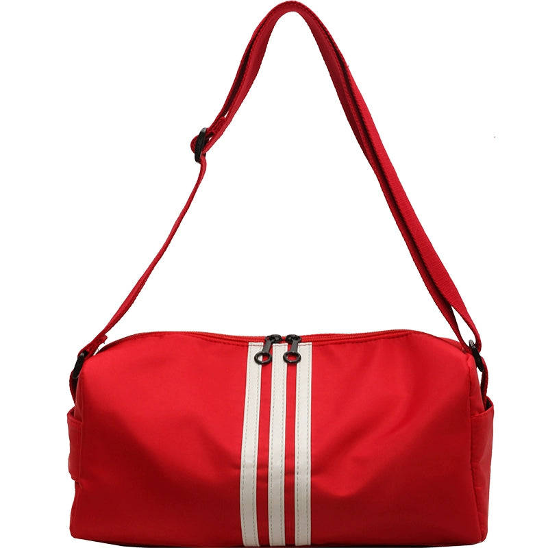 INS Sports Striped Bag Women's Underarm Pillow Bag 2023 New Large Capacity Shoulder Bag All-Match Messenger Bag