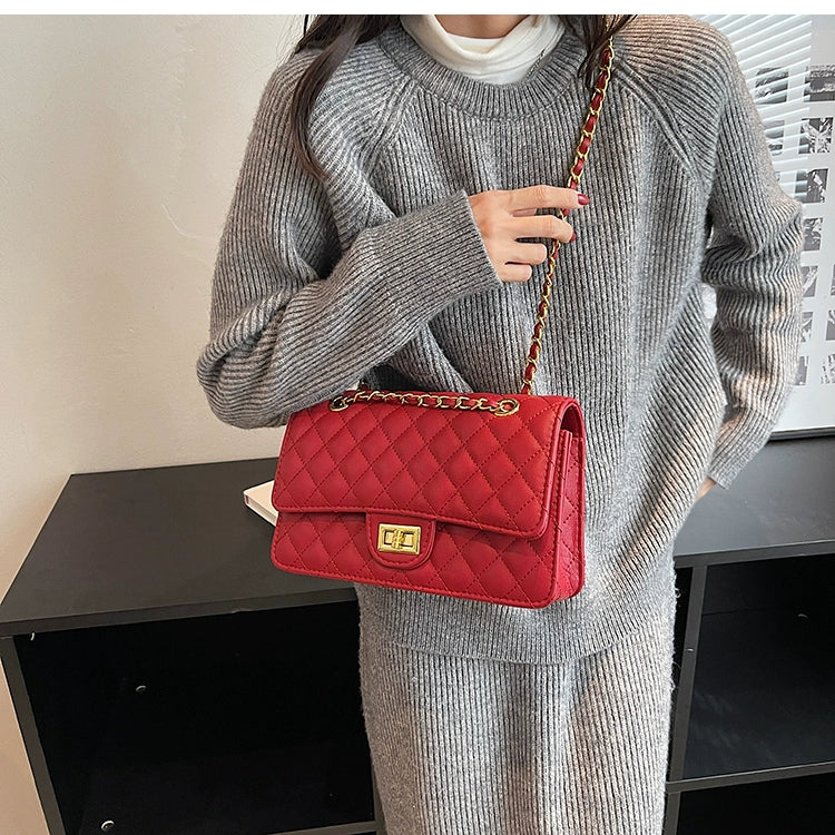 Quilted Embroidery Thread Autumn and Winter Popular Hot-Selling Product Chain Women's Bag