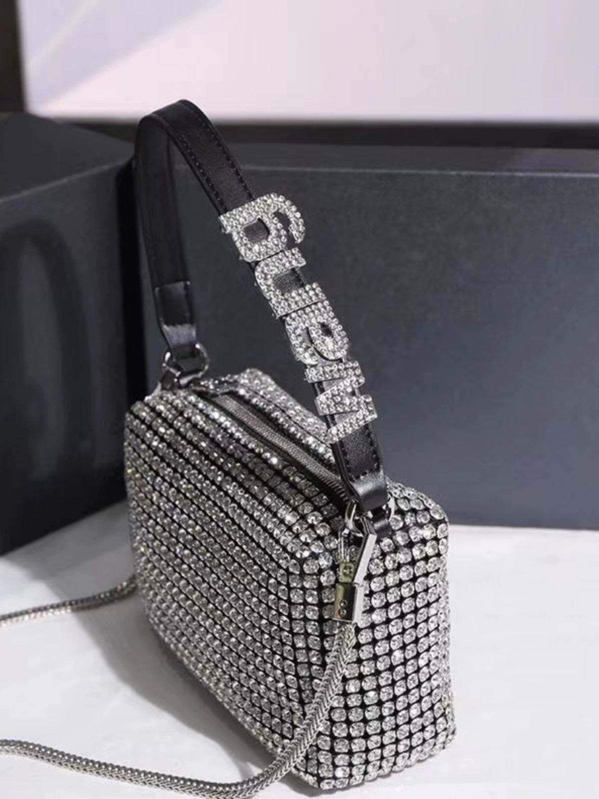 Spring and Summer New Arrival King Rhinestone Bag Women's Bag Easiest for Match over Crystal Bag Shoulder Crossbody Satchel Underarm Bag