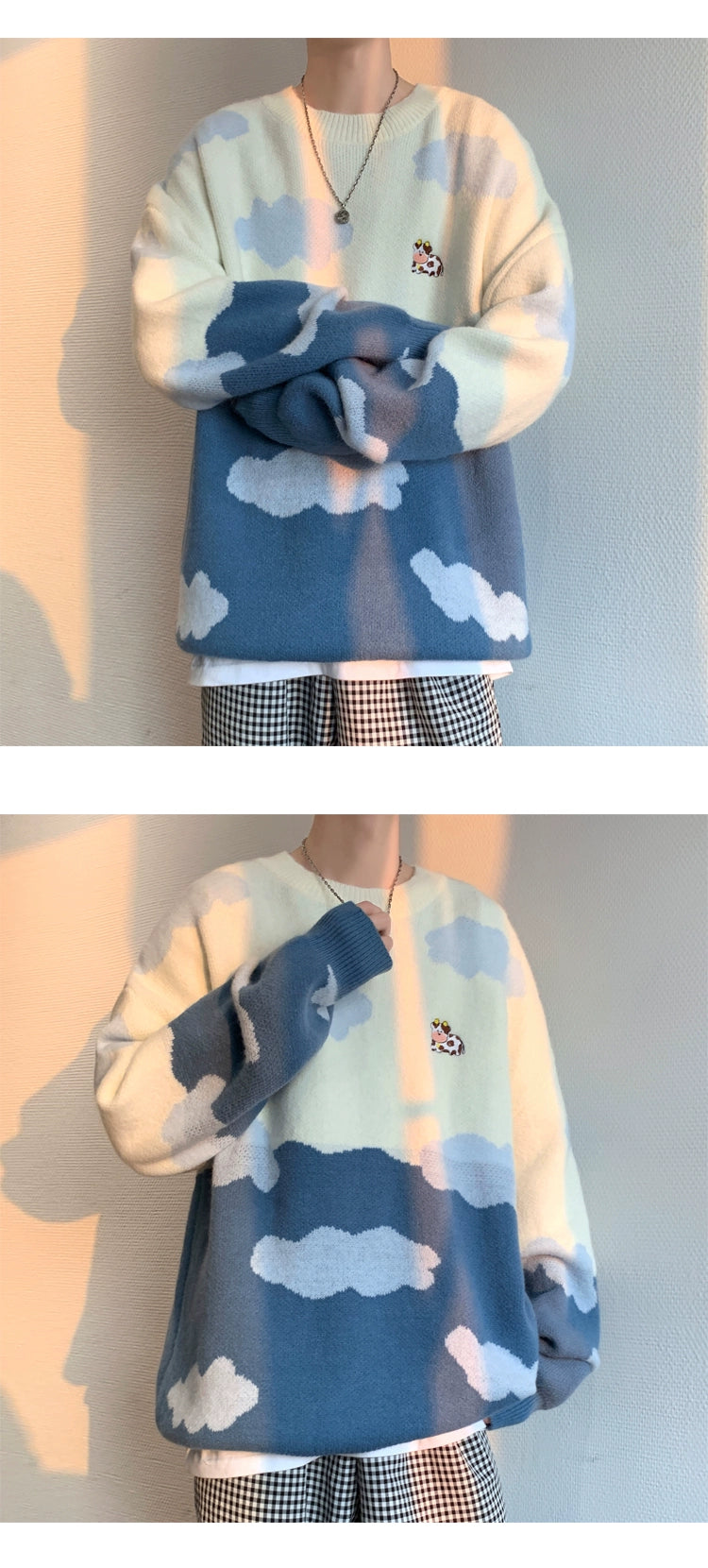 All-Match Minimalist Japanese Style Cloud Sweater