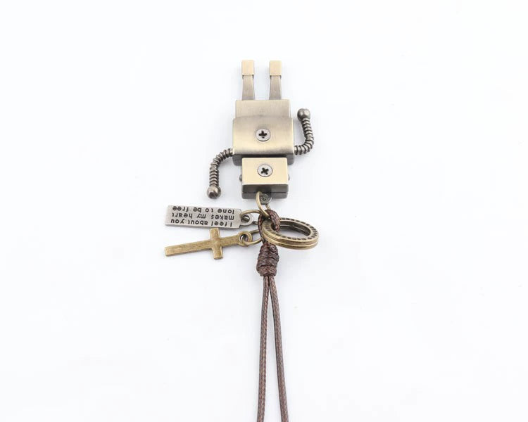 Movable Robot Men's and Women's Long TikTok Sweater Chain