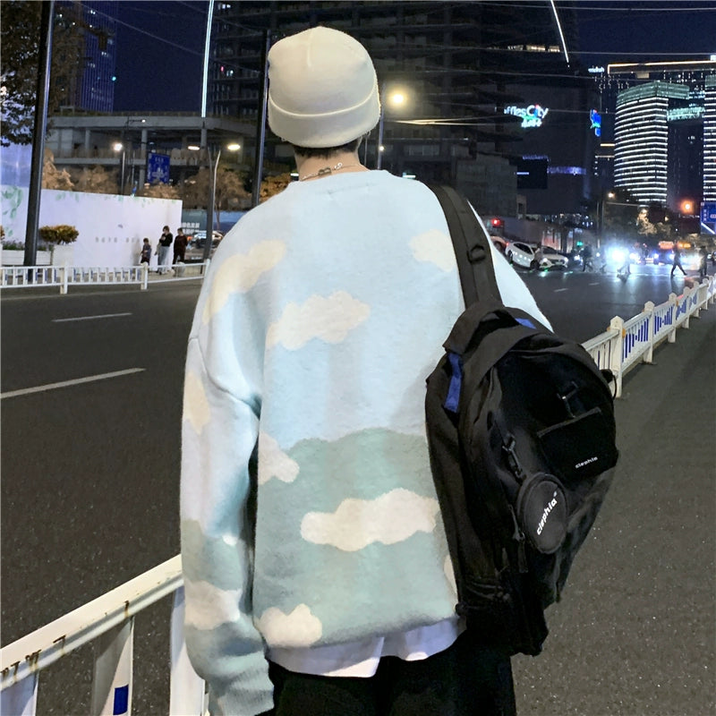 All-Match Minimalist Japanese Style Cloud Sweater