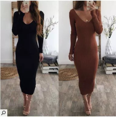 Dress Women Female Fashion Dresses Ladies plus Size Winter Sweater