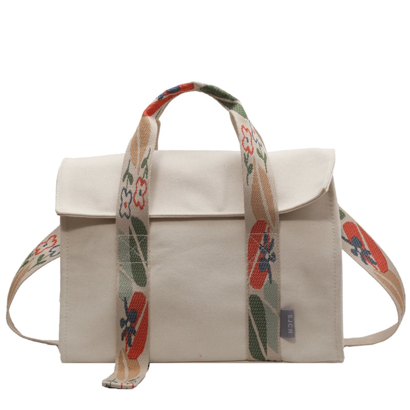 Women's Fashionable Broadband Canvas Bag