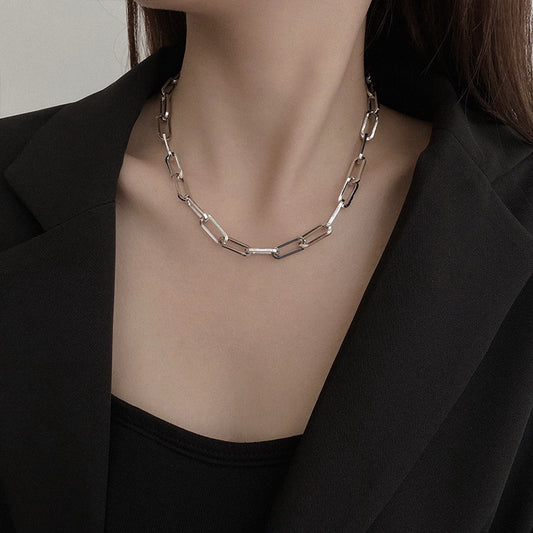 Women's Niche Design Thick Titanium Chain