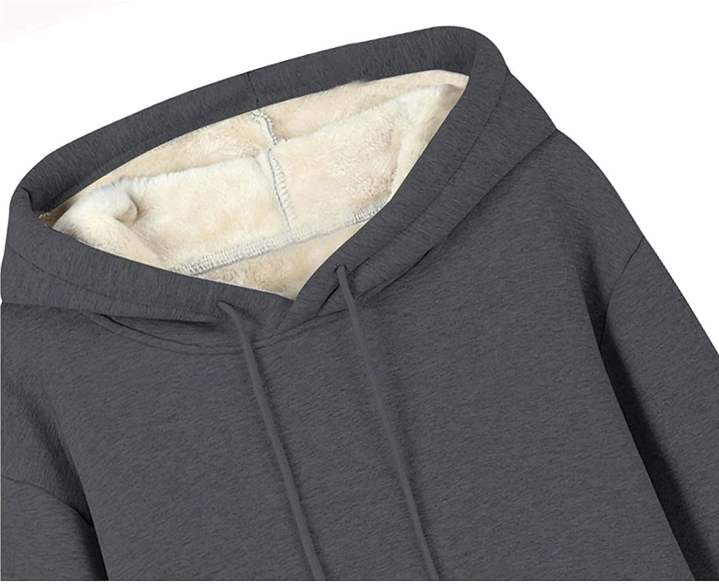 Thick Fleece Hooded Thickened Sweater