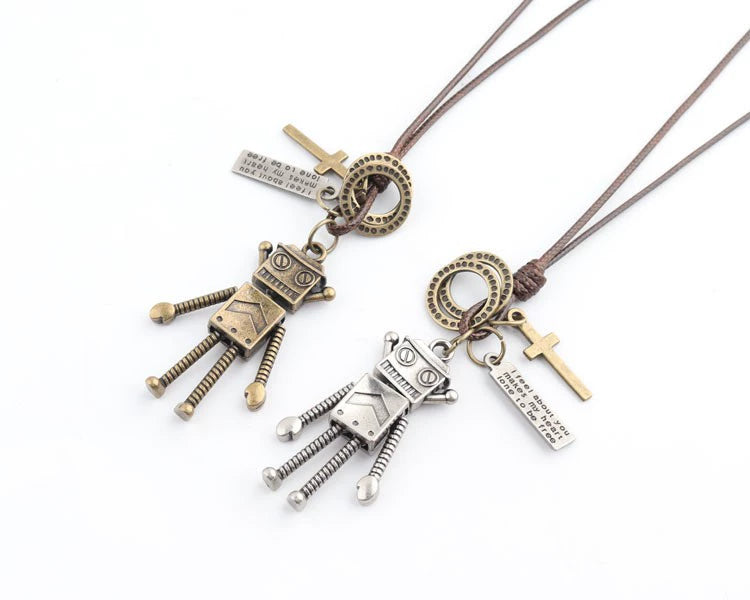 Movable Robot Men's and Women's Long TikTok Sweater Chain