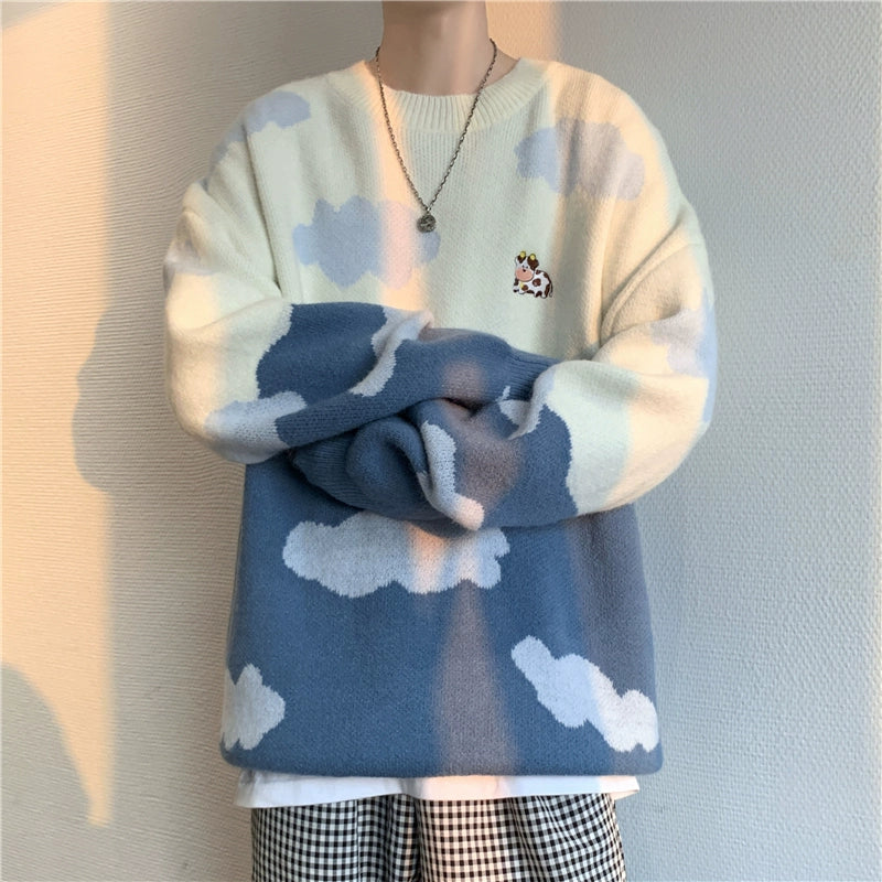 All-Match Minimalist Japanese Style Cloud Sweater