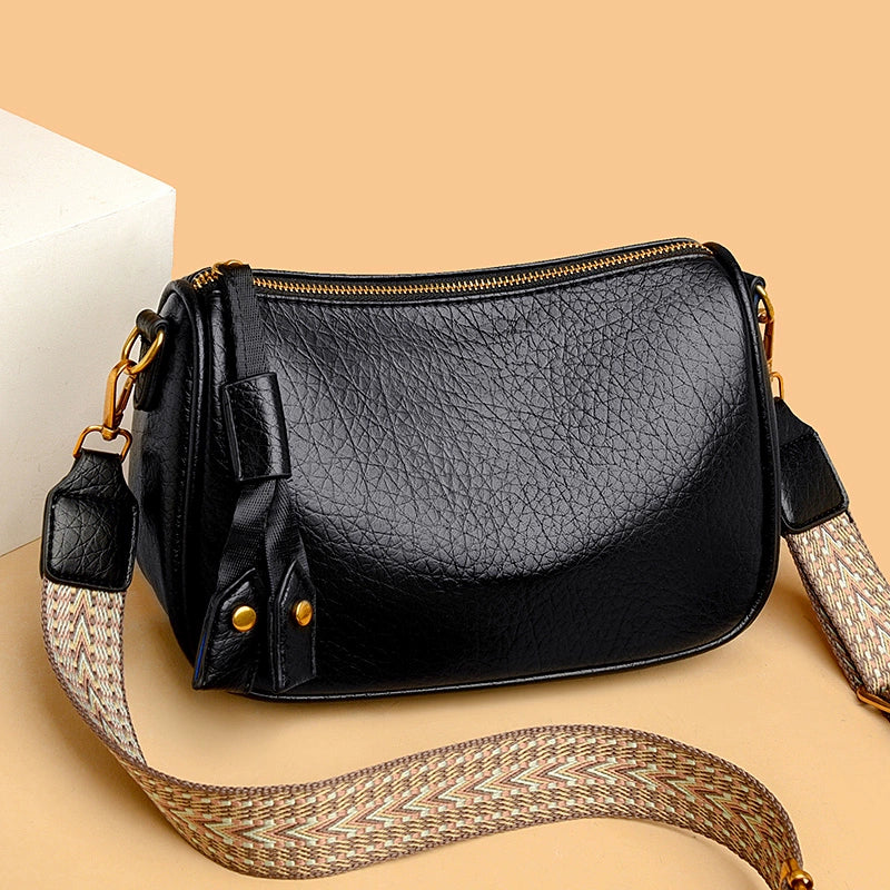 Trendy Spring and Summer Soft Leather Casual Women's Bag