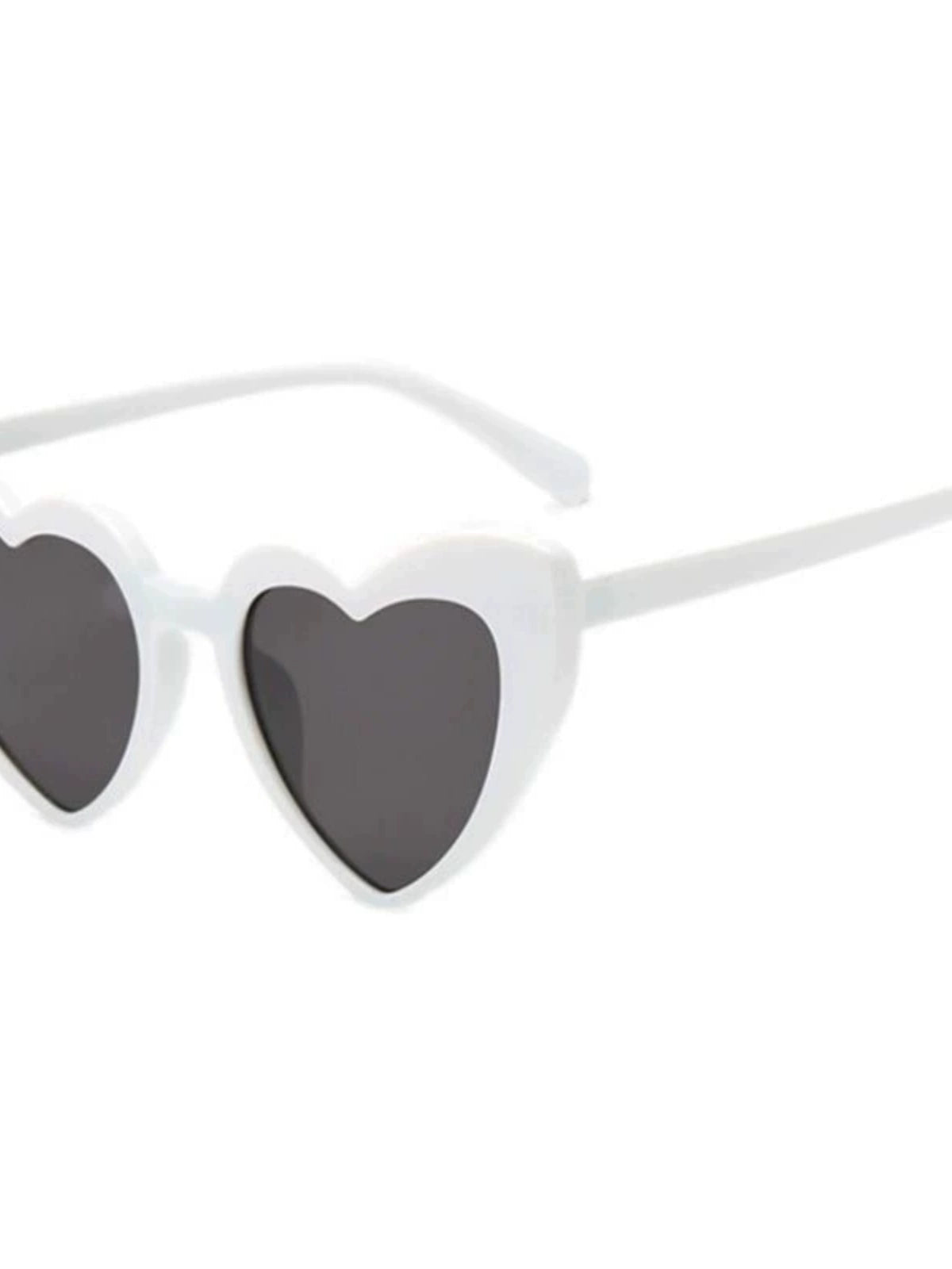 Glasses Retro Female Peach Heart Sand Carving Birthday Sunglasses