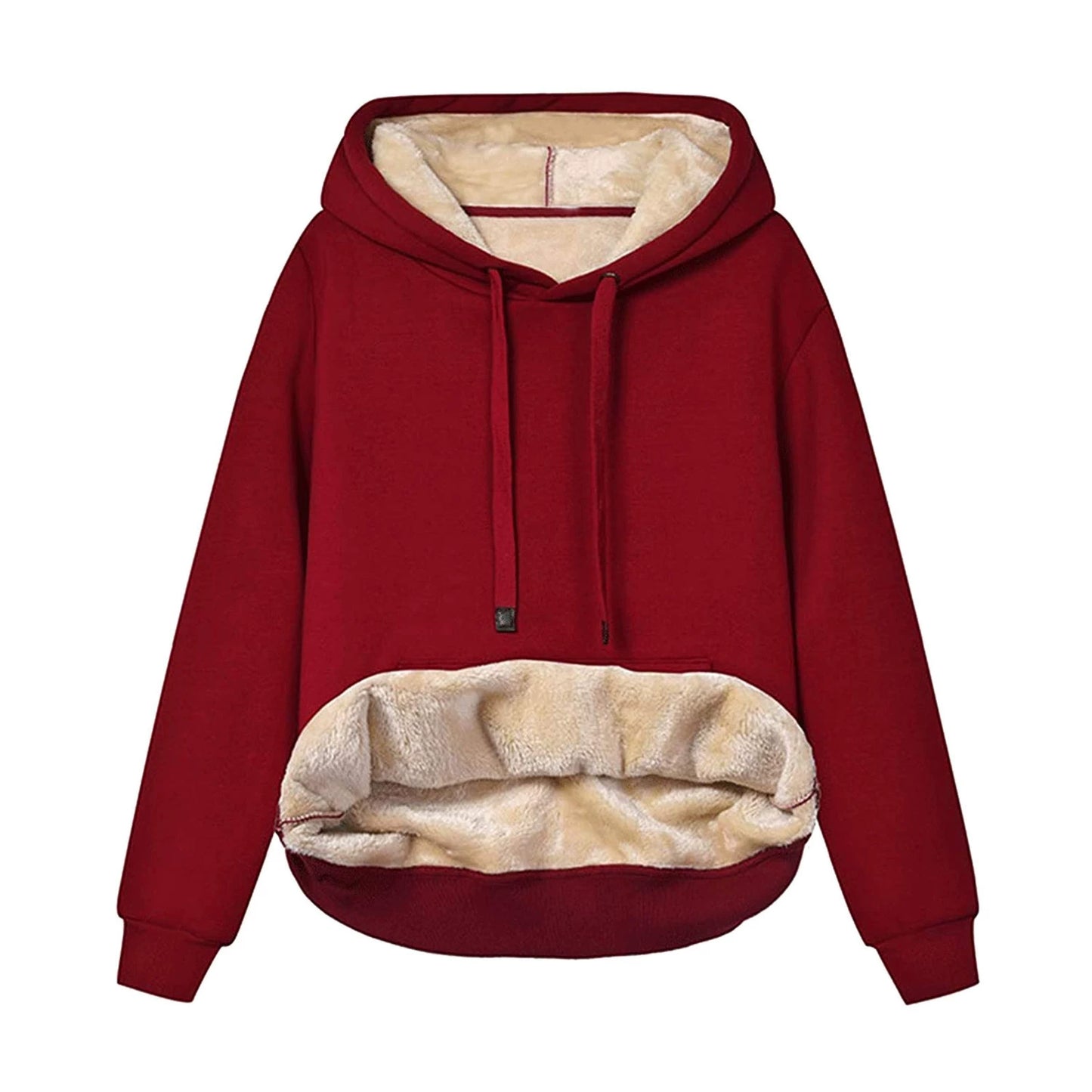 Thick Fleece Hooded Thickened Sweater